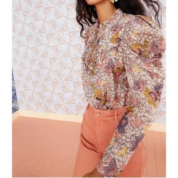 NWOT Ulla Johnson Remy Puff Long Sleeve
Sunburst Floral Blouse Top Shirt Size 6 - Picture 4 of 14